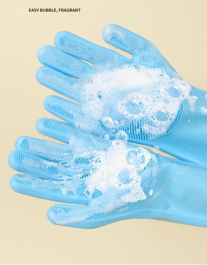 Pet Bath Gloves Bath Scrub Brush Thickened Bite Proof Pet Cat Dog Products Supplies Grooming Glove Cleaning Beauty Accessories