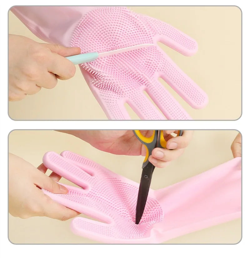 Pet Bath Gloves Bath Scrub Brush Thickened Bite Proof Pet Cat Dog Products Supplies Grooming Glove Cleaning Beauty Accessories