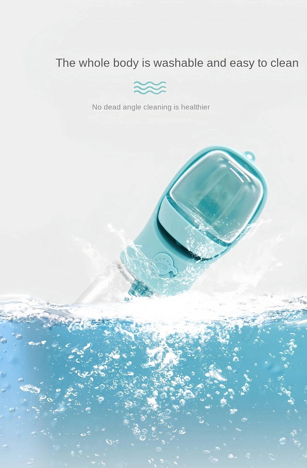 Portable Pet Water Bottle Food Grade Material Dog Cat Travel Cup with Food Dispenser Leakproof Puppy Small Pets