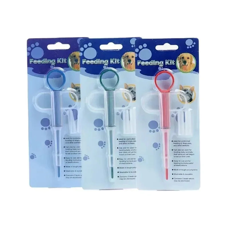 Pet Medicine Dispenser Cat Tablet Syringe Feeder Soft Tip Multi-Purpose Feeder Cat Pill Shooter Pet Pill Applicator Pet Supplies