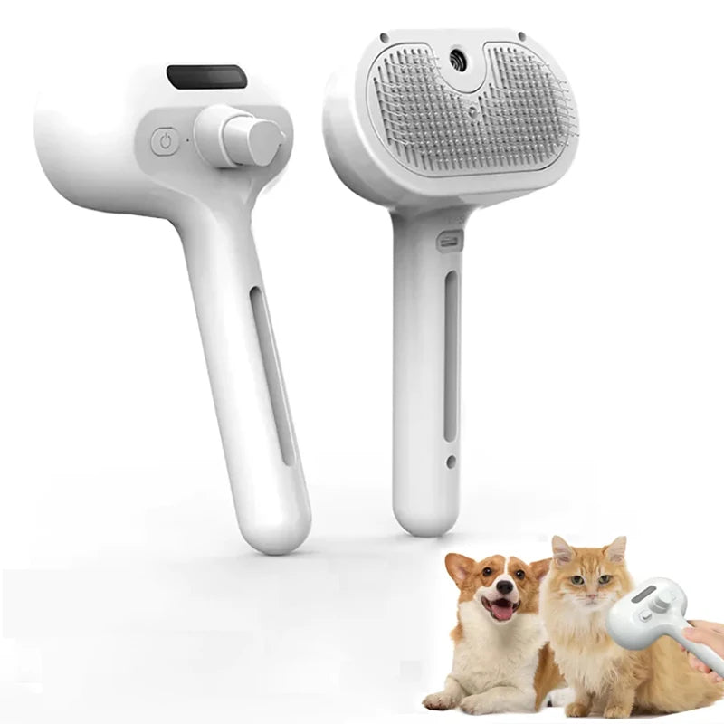 Pet comb, spray comb, detangling comb, grooming brush, pet cleaning brush, cat and dog special comb, pet supplies.