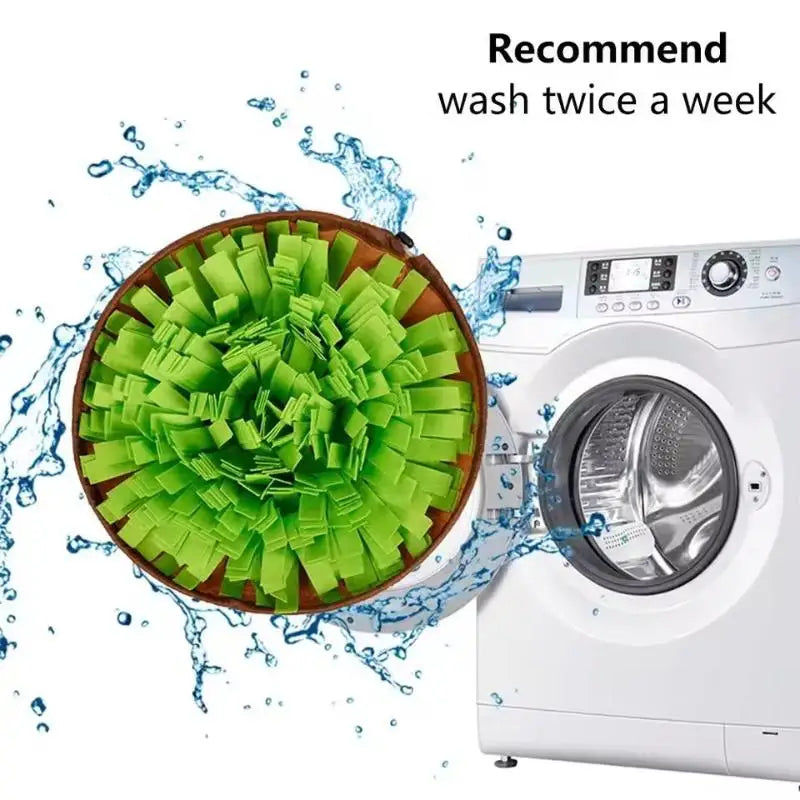 【E】Pet Snuffle Mat For Dogs, Interactive Feed Game For Boredom, Encourages Natural Foraging Skills For Cats Dogs Bowl Travel Use