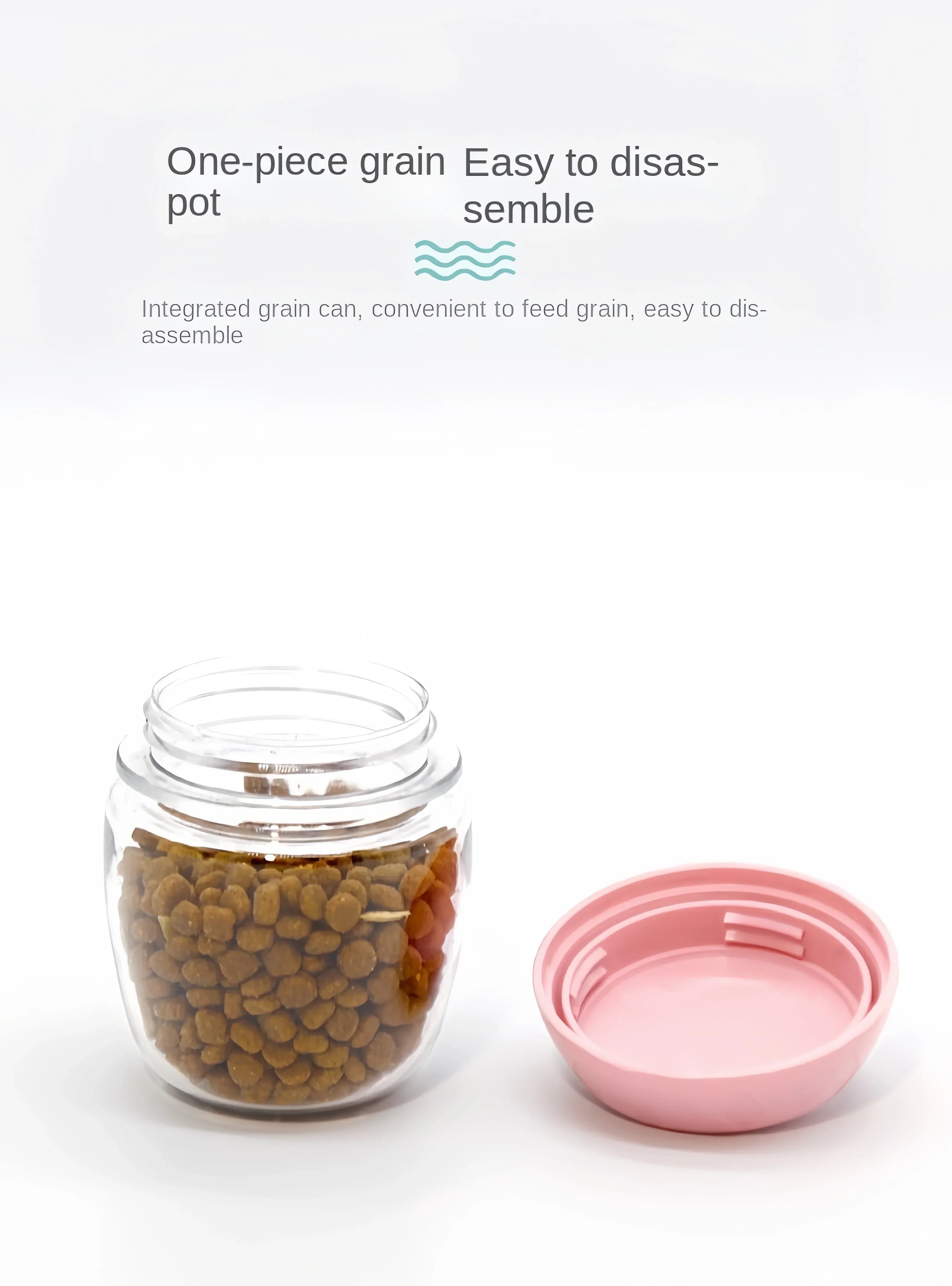 Portable Pet Water Bottle Food Grade Material Dog Cat Travel Cup with Food Dispenser Leakproof Puppy Small Pets