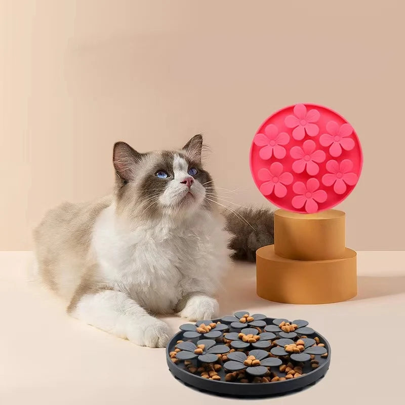 Pet Products Mat For Dogs Cats Slow Food Bowls With Suction Cup Feeding Food Silicone Lick Pad Dog Slow Feeders Treat Dispensing